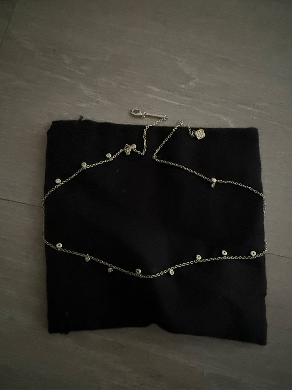 Kendra Scott Silver Tiny Dot Station Necklace